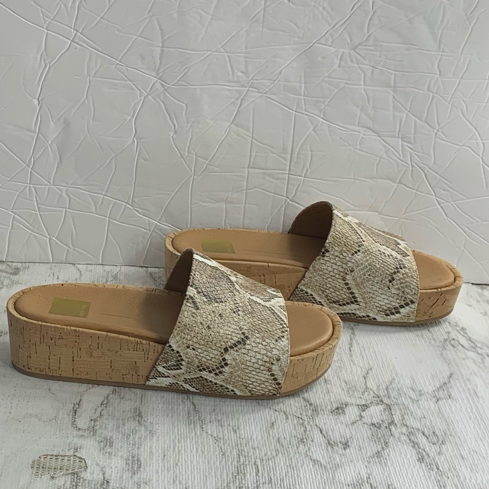 Dolce Vita Snake Print Platform Slides - image 7